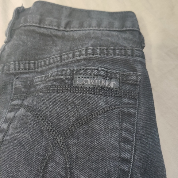 Calvin Klein Black Flare Jeans - Picture 2 of 6